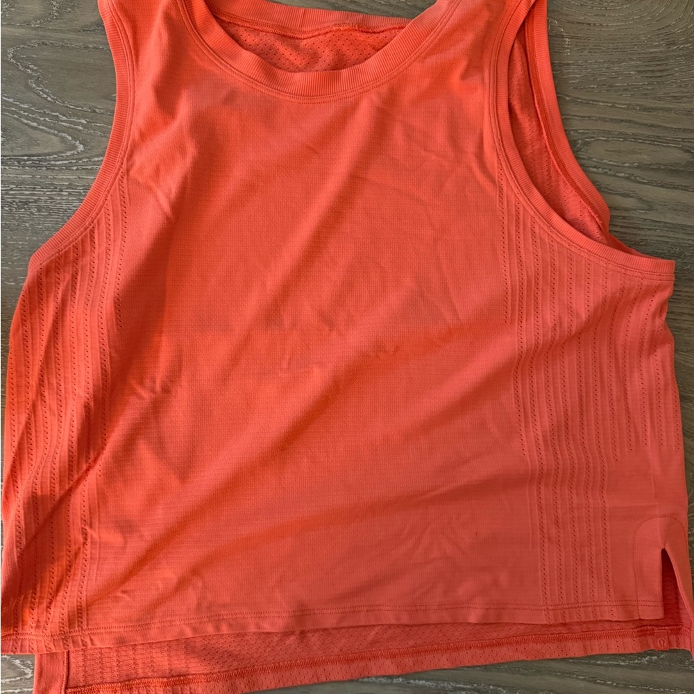 Lululemon swiftly high-low cropped tank top